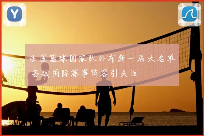 法国篮球国家队公布新一届大名单 备战国际赛事阵容引关注